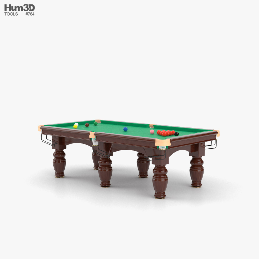 Pool Table snooker - Mesa de Sinuca, 3D CAD Model Library