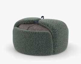 护耳冬帽 3D模型