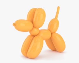 풍선 개 3D 모델 