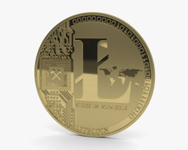 Litecoin 3D model