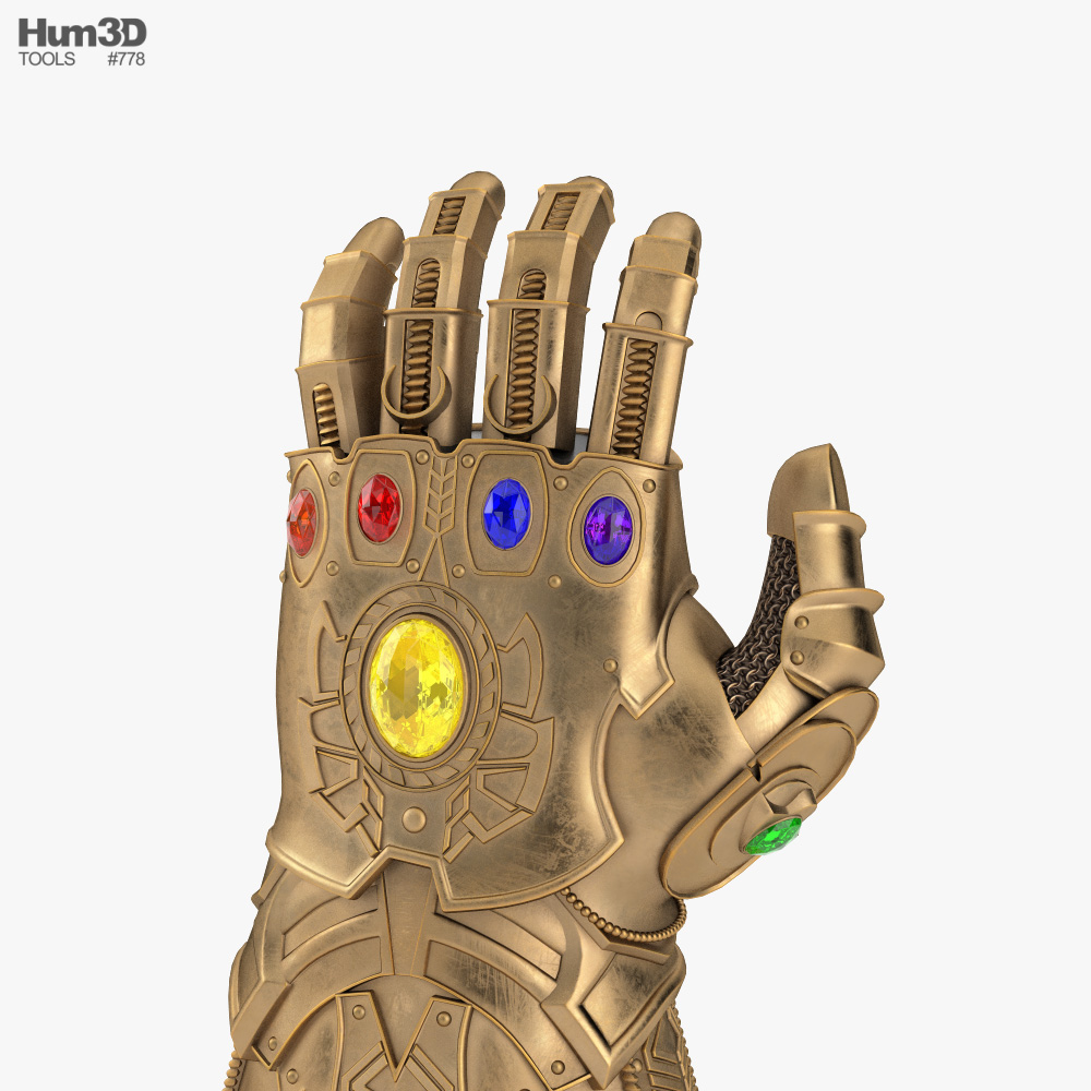 Guantelete Del Infinito De Thanos Modelo 3d Ropa On Hum3d