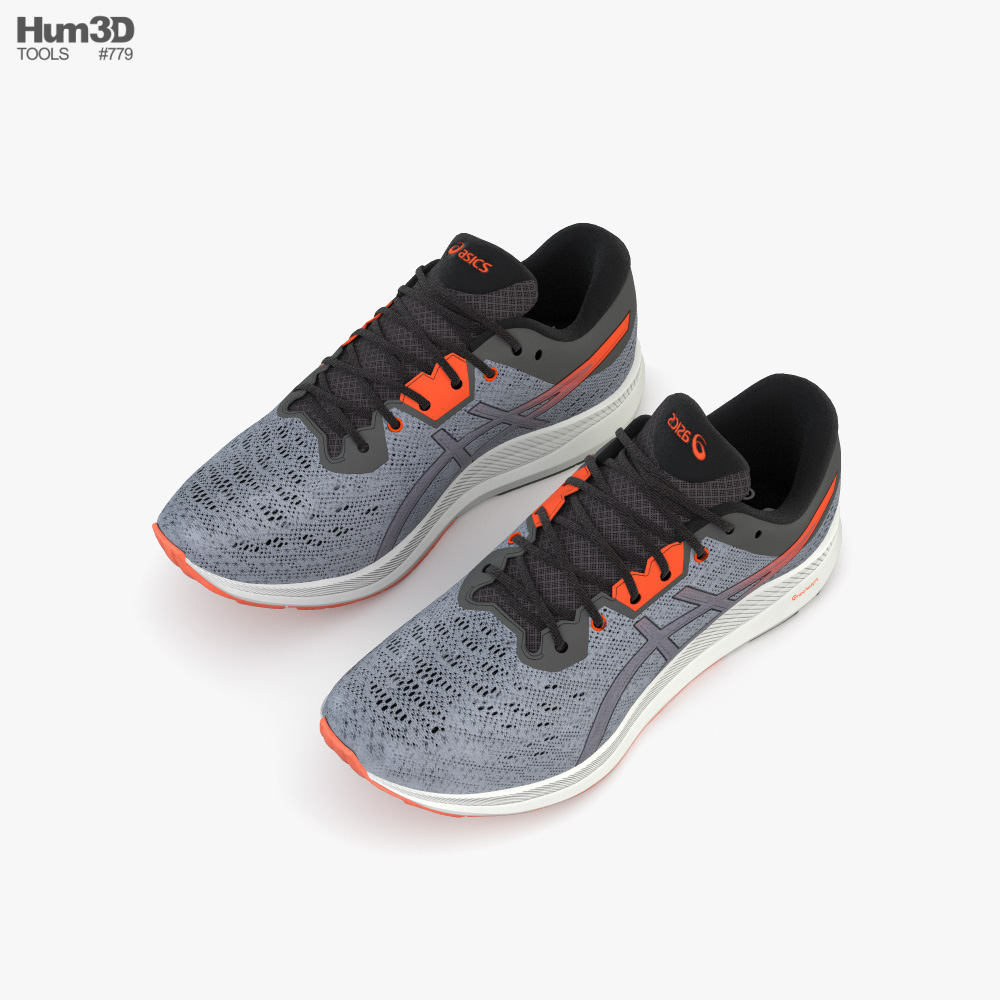 Asics Running Shoes 3D model - Clothes on Hum3D