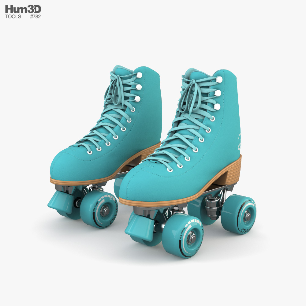 旱冰鞋 3D模型