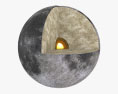 Місяць 3D модель