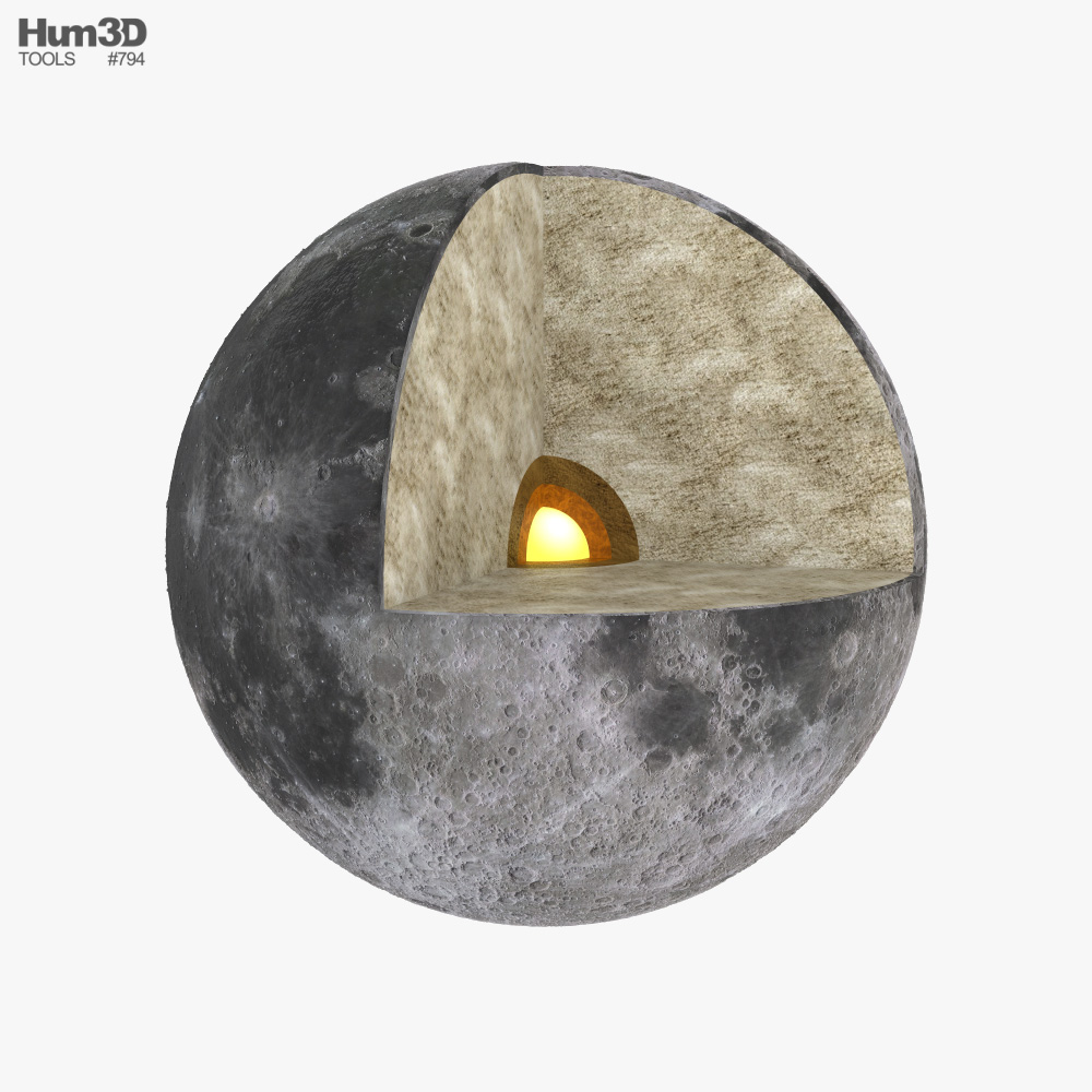 Mond 3D-Modell