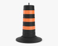 Traffic Road Barrel North American Style 3d model