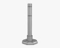 Removable Bollard with Rubber Base 03 3d model