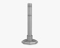 Removable Bollard with Rubber Base 03 3d model