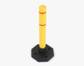 Removable Bollard with Rubber Base 03 3d model