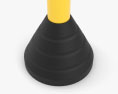 Removable Bollard with Rubber Base 02 3d model