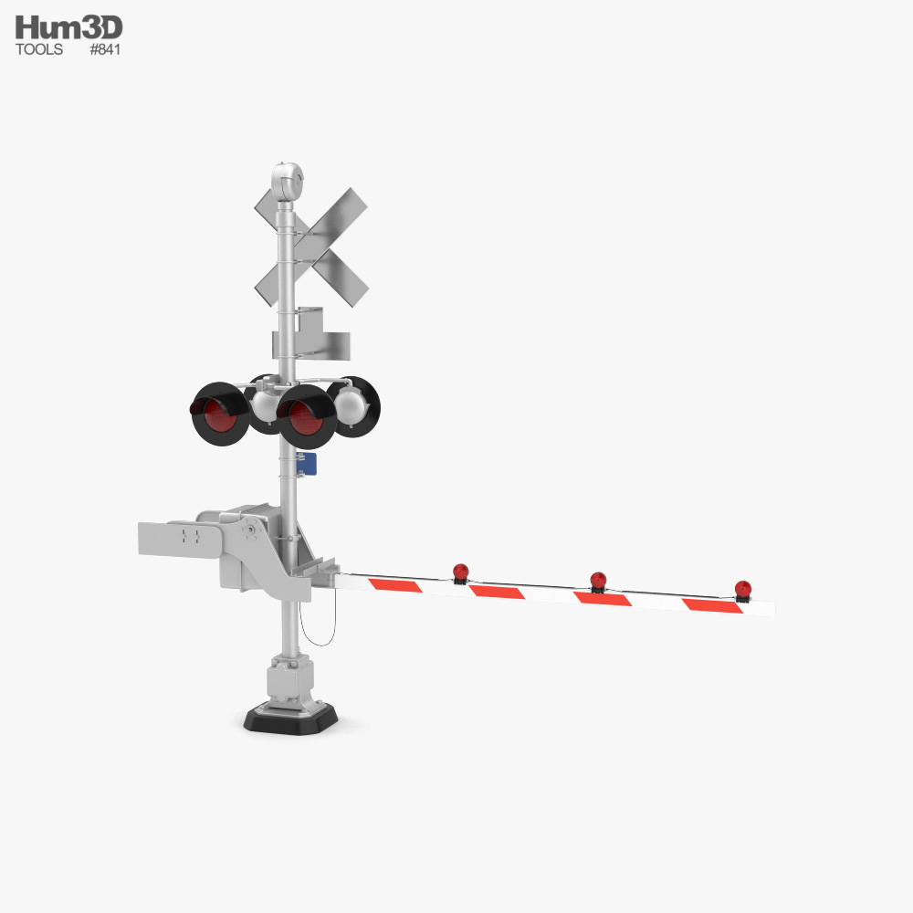 Puerta de cruce de ferrocarril Modelo 3D