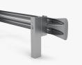 W-Beam Guardrail Barrier Ending Modelo 3D