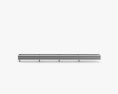 Thrie-Beam Guardrail Barrier Double Sides 3d model
