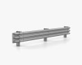 Thrie-Beam Barriera guardrail Ending Modello 3D