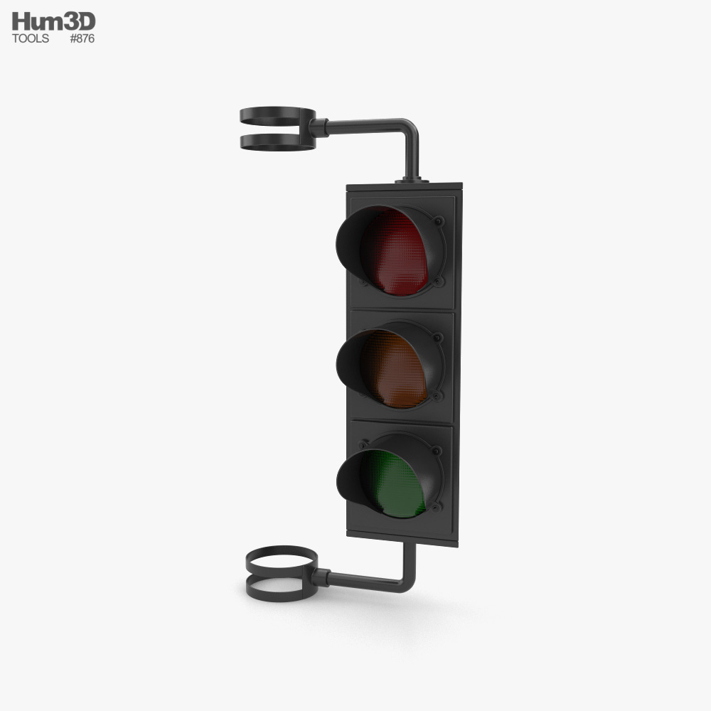 Traffic Light Black 3d model