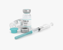 COVID-19疫苗 3D模型