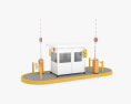 Security Guards Booth Modelo 3D
