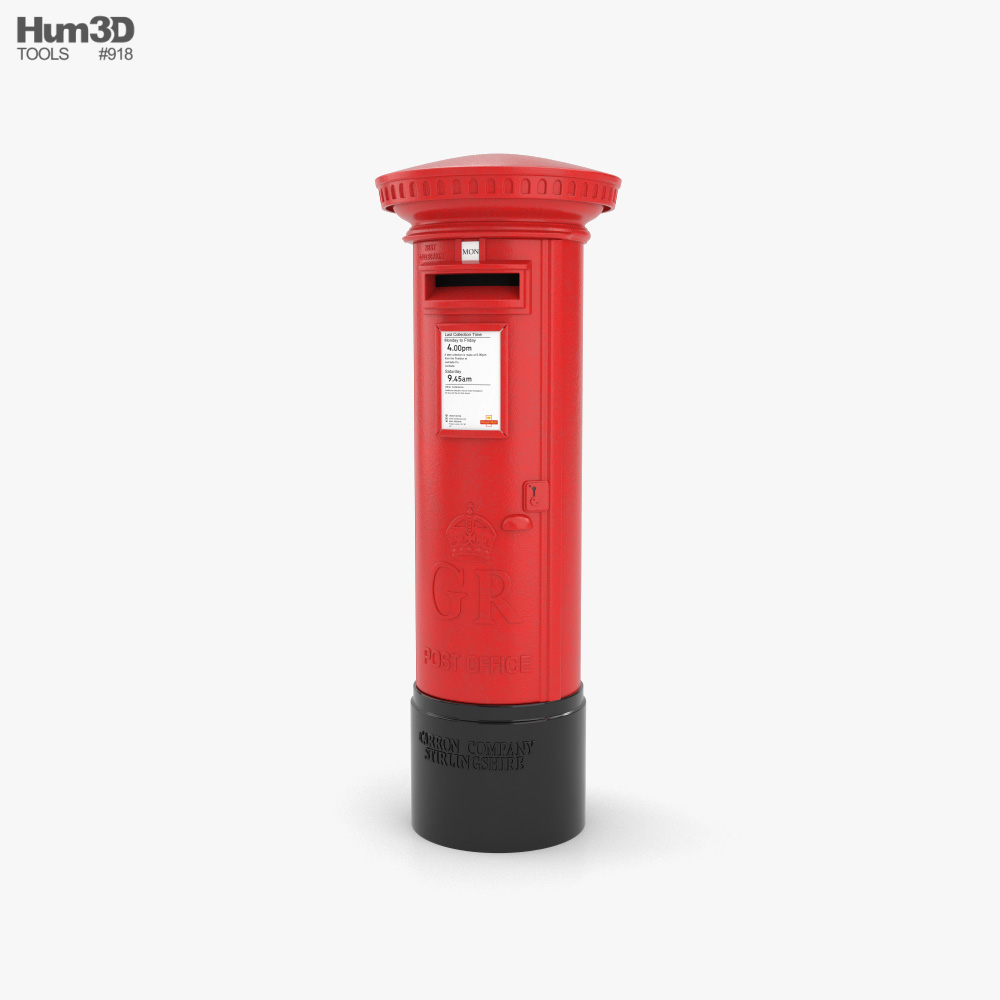 Mail Box London Style 3D model