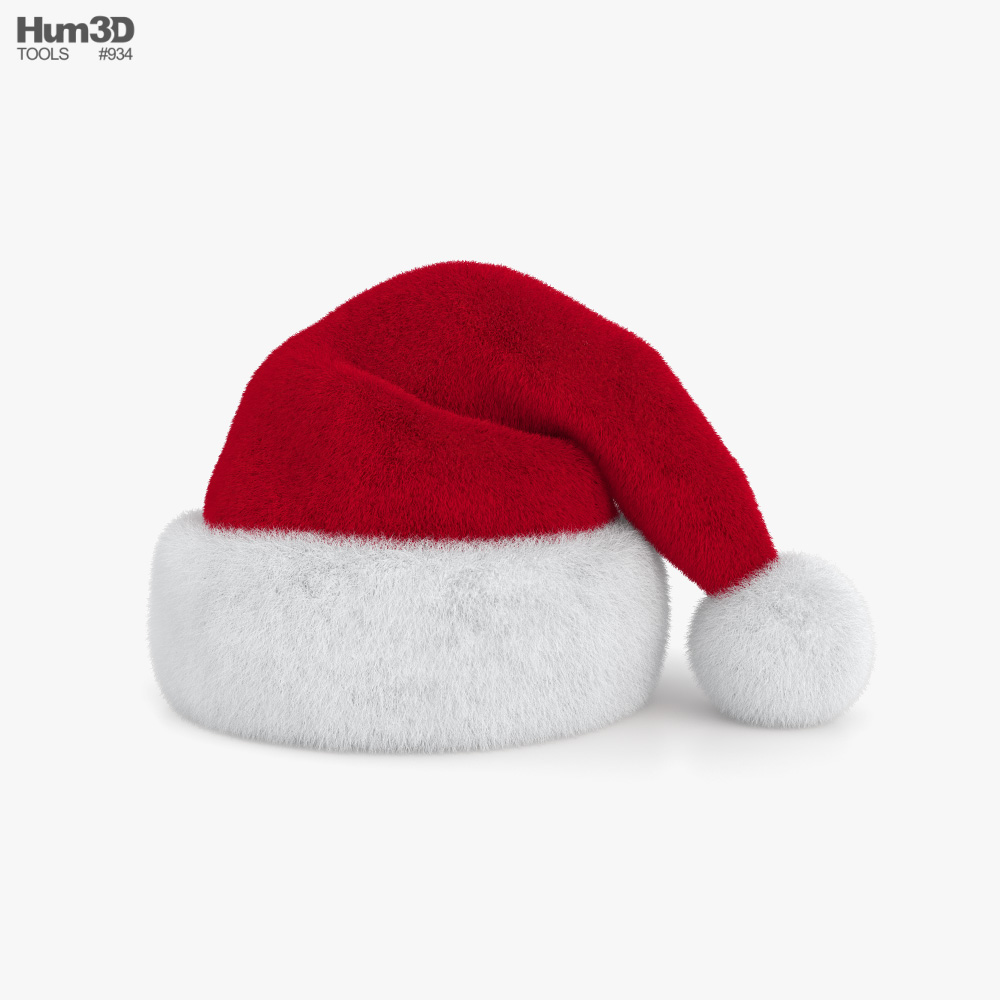 Chapeau de père Noël Modèle 3D