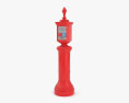 New York Fire and Police Call Box Old Style 3d model