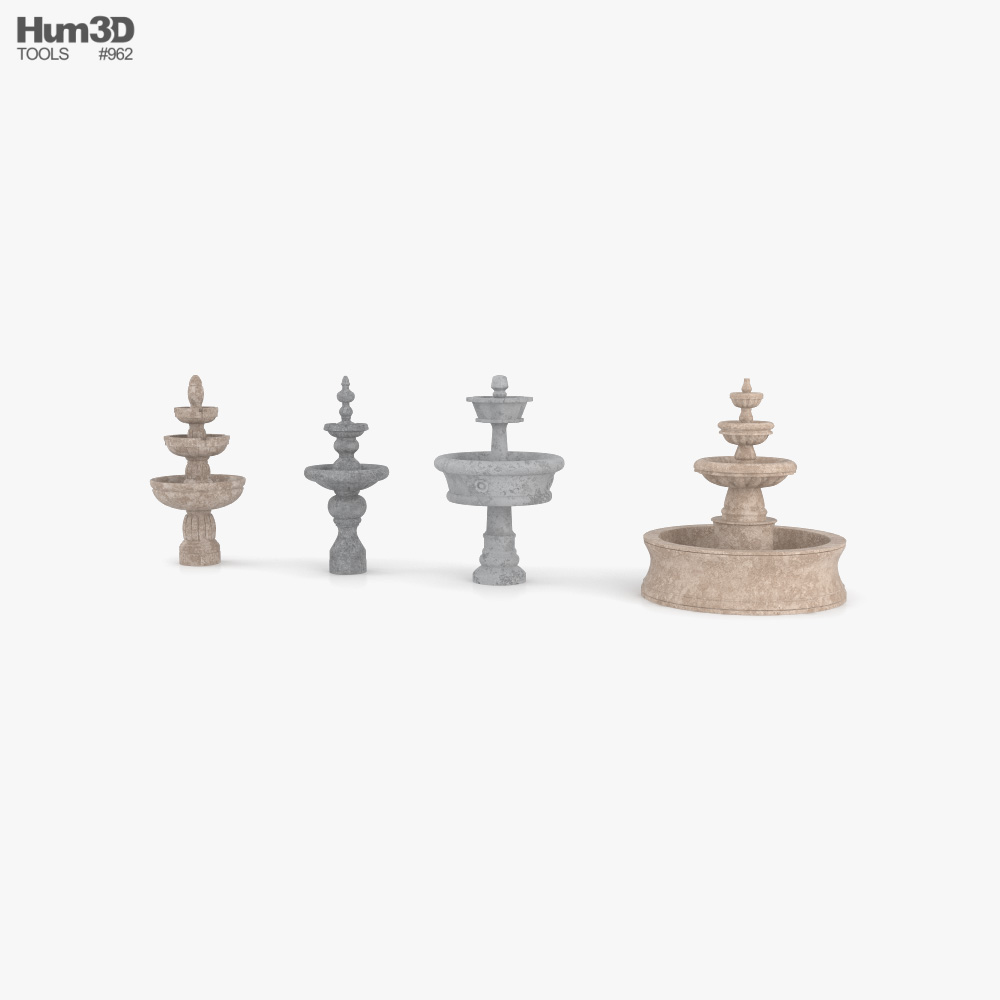 Conjunto de Fontes Modelo 3d