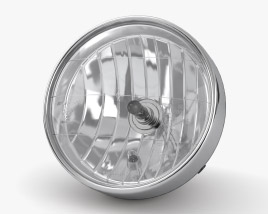 Classic Headlight for Motorcycle 3D model