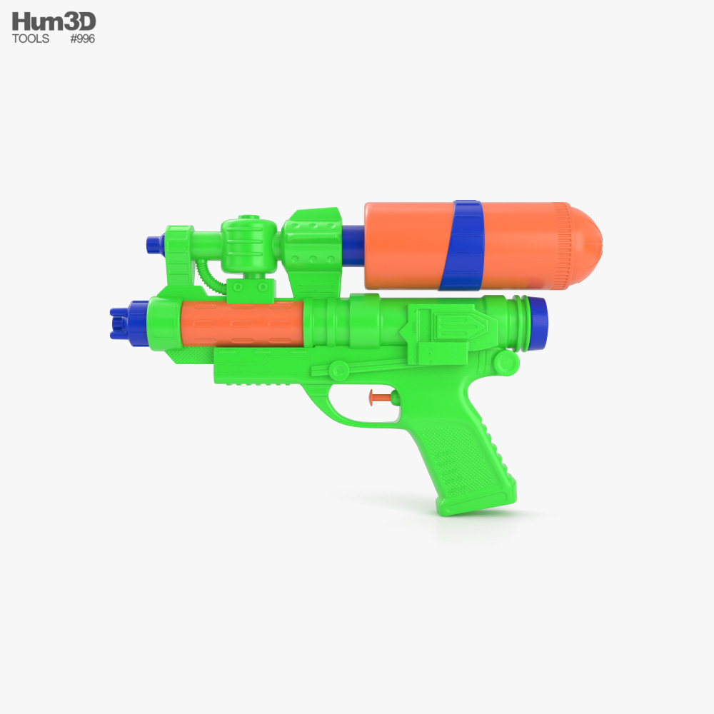 Water Gun 3D model - Life and Leisure on Hum3D