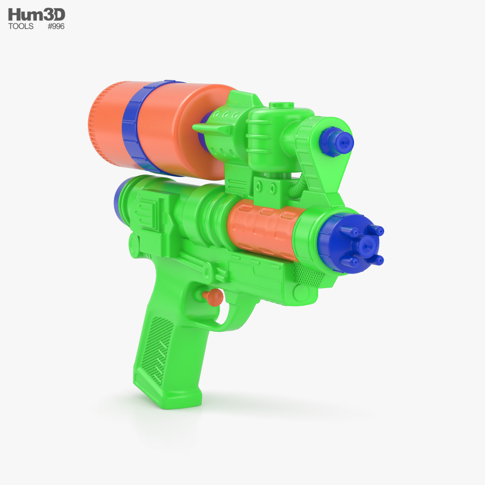 Water Gun 3D model - Life and Leisure on Hum3D