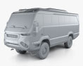 Torsus Praetorian bus 2018 3d model clay render