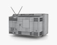 Toshiba Blackstripe Retro TV 3D-Modell