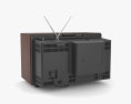 Toshiba Blackstripe  레트로 TV 3D 모델 