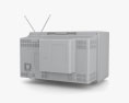 Toshiba Blackstripe Retro TV 3D-Modell