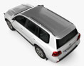 Toyota Land Cruiser 200 2013 3D模型 顶视图