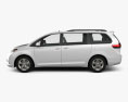 Toyota Sienna 2011 3d model side view