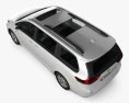 Toyota Sienna 2011 3d model top view