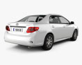 Toyota Corolla 2010 3D модель back view