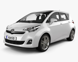 3D model of Toyota Ractis (Verso S) 2014