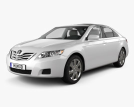 Toyota Camry 2011 with HQ interior 3D model