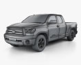 Toyota Tundra Подвійна кабіна 2014 3D модель wire render