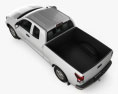 Toyota Tundra Doppelkabine 2011 3D-Modell Draufsicht