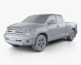 Toyota Tundra Doppelkabine 2011 3D-Modell clay render