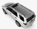 Toyota 4Runner 2013 3D模型 顶视图