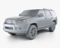 Toyota 4Runner 2013 3D模型 clay render