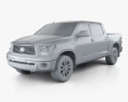 Toyota Tundra Crew Max 2014 3D-Modell clay render