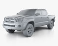 Toyota Tacoma Double Cab 2011 3D 모델  clay render