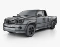 Toyota Tacoma XRunner 2014 3d model wire render