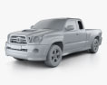 Toyota Tacoma XRunner 2014 3D 모델  clay render