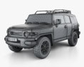 Toyota FJ Cruiser 2012 3Dモデル wire render