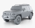 Toyota FJ Cruiser 2012 3Dモデル clay render