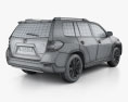 Toyota Highlander (Kluger) hybride 2014 Modèle 3d